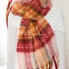 Wholesale supply of new cross-border export cash on delivery wool British check winter warm scarves for e-commerce live streaming Specification image